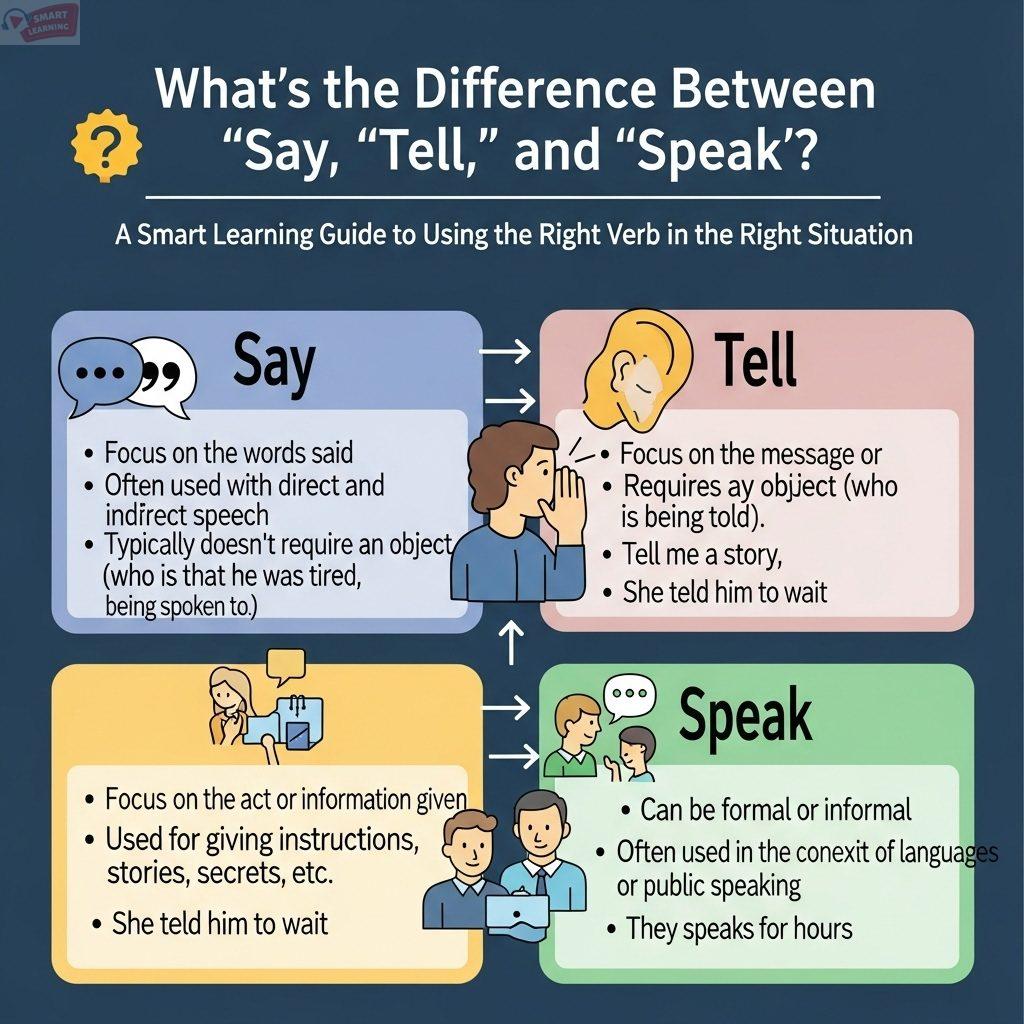 What’s the Difference Between “Say,” “Tell,” and “Speak”?